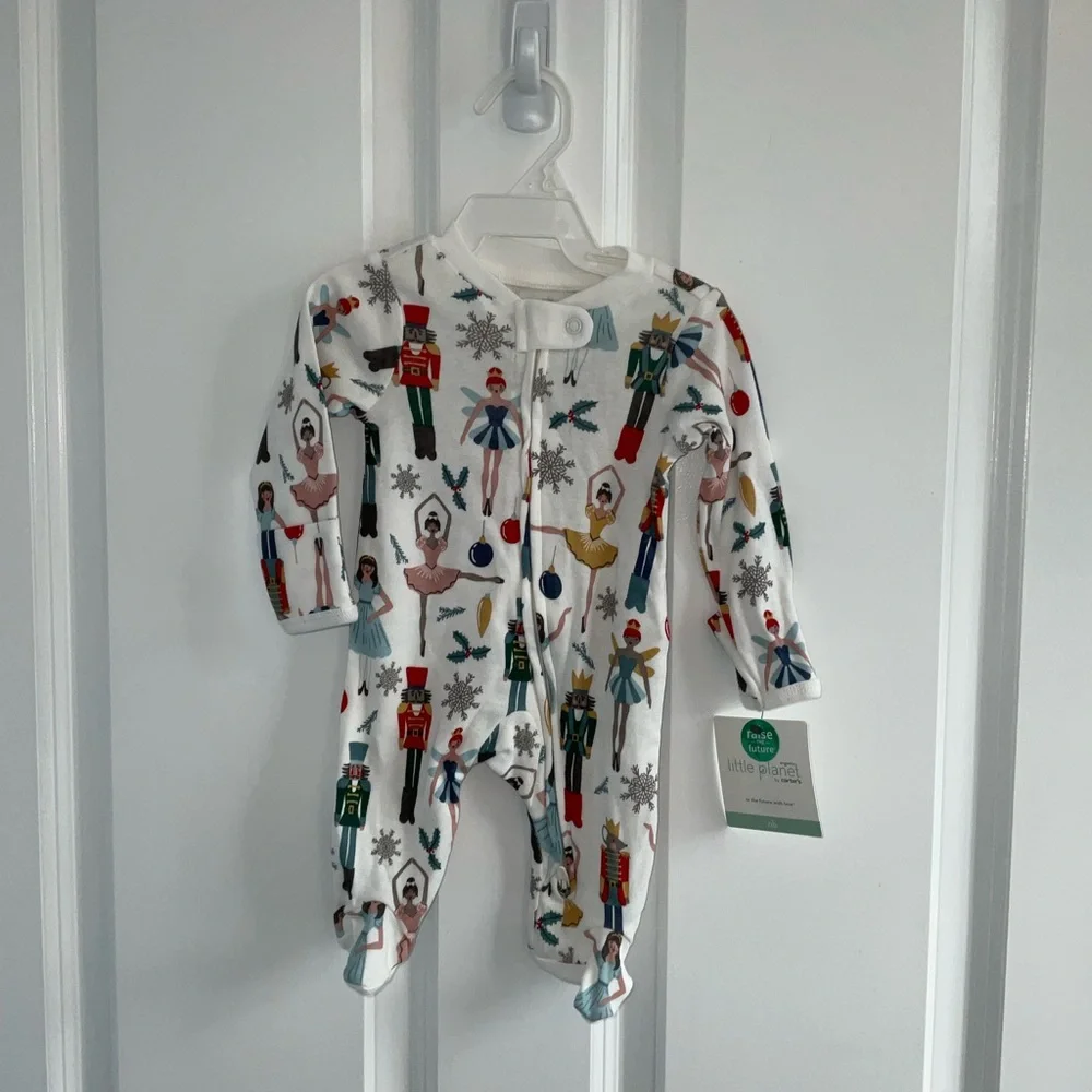 NWT Little Planet by Carter’s Nutcracker Ballet Themed Onesie Pajamas